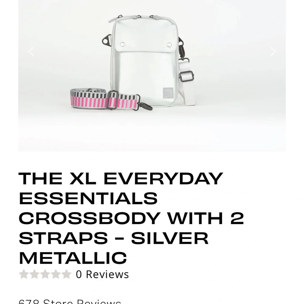 IHKWIP XL EVERYDAY ESSENTIALS CROSSBODY WITH TWO STRAPS METALLIC SILVER - Picture 9 of 12